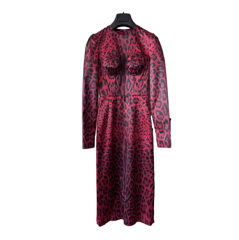 Dolce & Gabbana Stunning Dress Red Silk Never worn, with tag - Front View