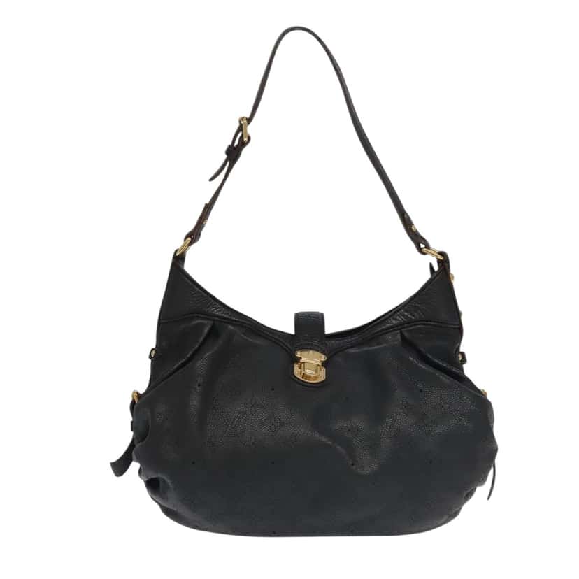 Louis Vuitton Mahina Black Leather Good condition - Front View