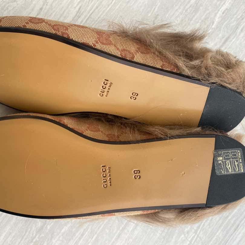 Gucci Princetown GG Mules Beige Canvas Never worn, with tag - Back View