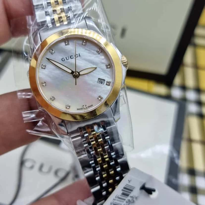 Gucci G-Timeless Gold Never worn, with tag - Model View