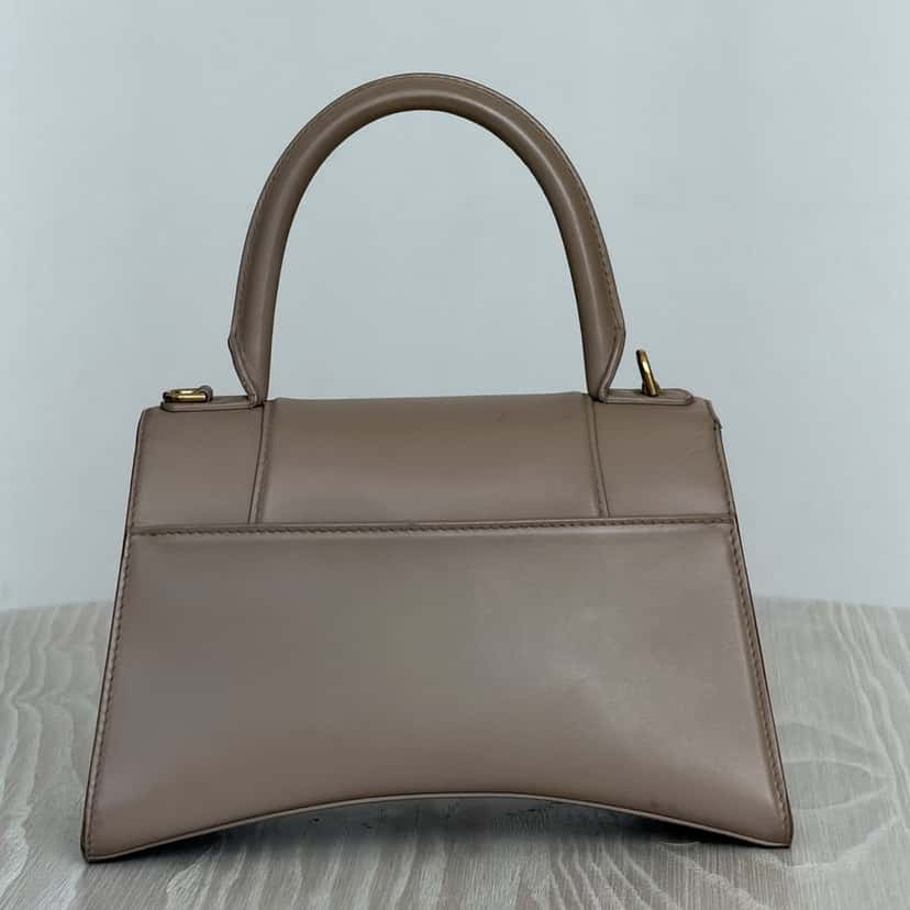 Balenciaga Hourglass Small Beige Leather Very good condition - Back View