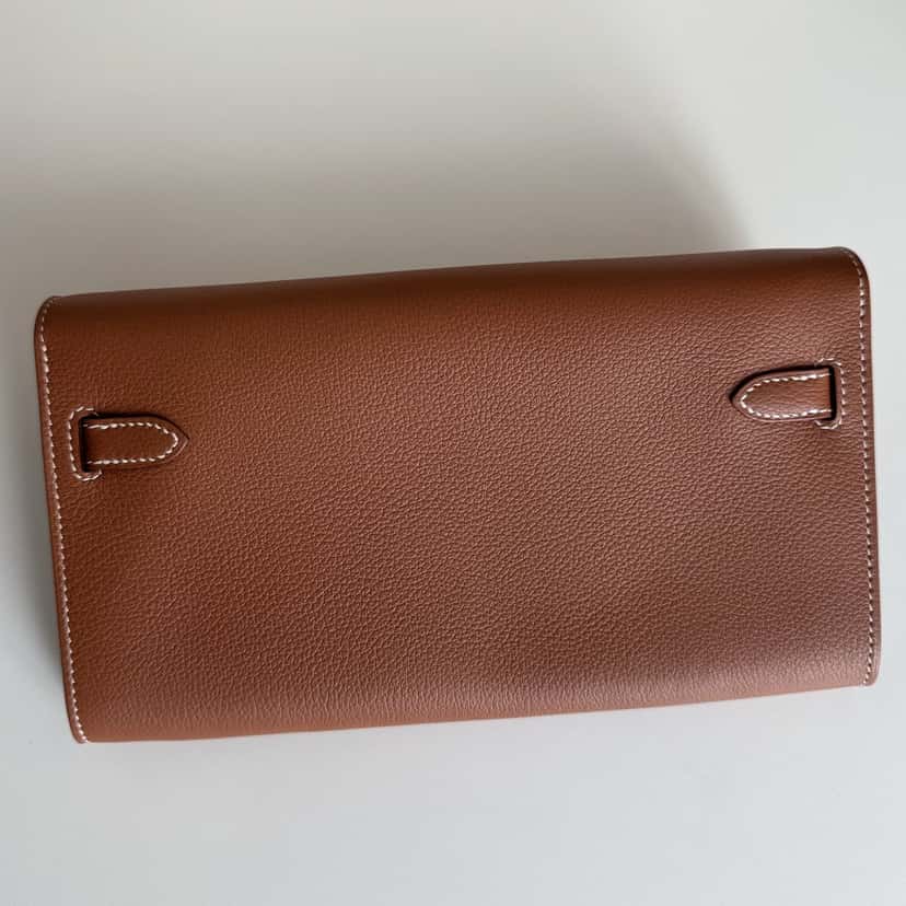 Hermès Kelly to go Brown Leather Never worn, with tag - Back View
