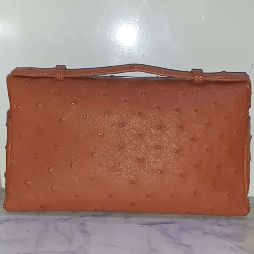 Loro Piana Extra pocket L19 Brown Leather Never worn - Back View