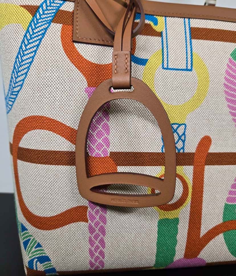 Hermès Steeple bag MultiColor Cotton Never worn - Box View