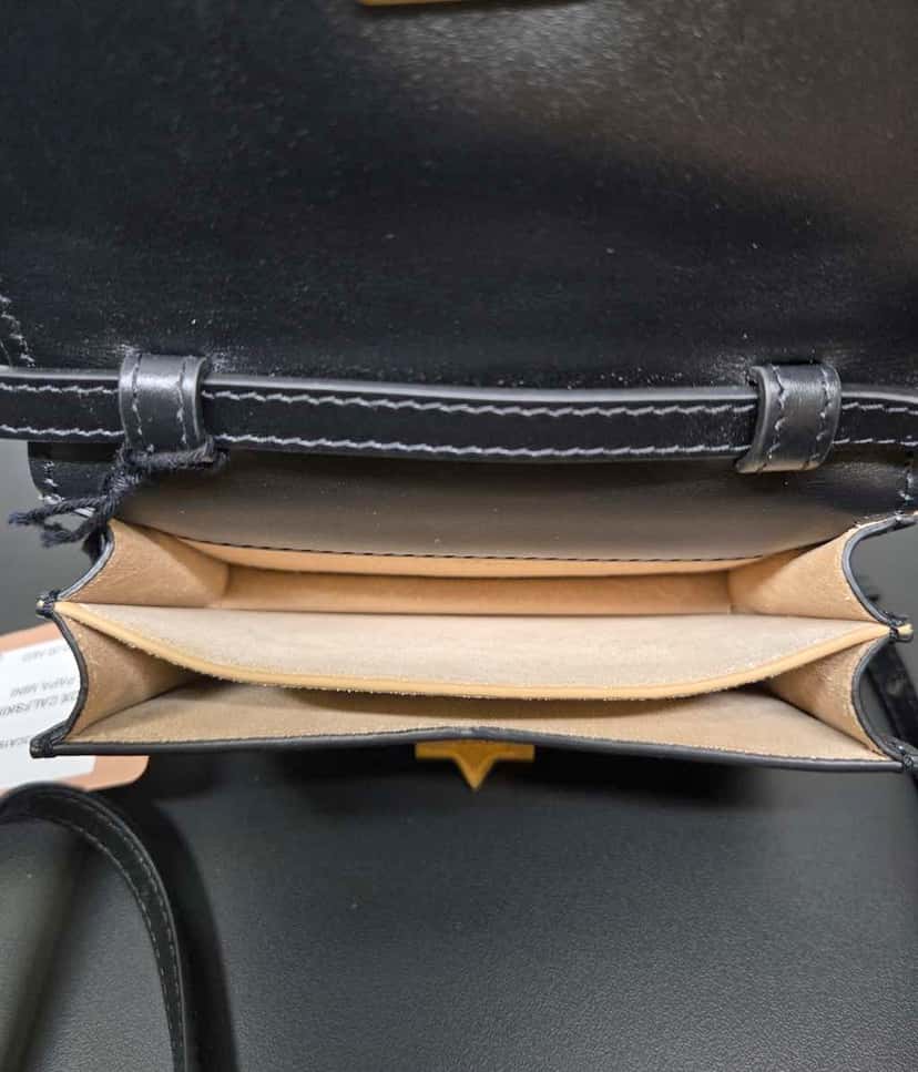 Alaïa Le Papa Mini leather shoulder bag Black Leather Never worn, with tag - Box View