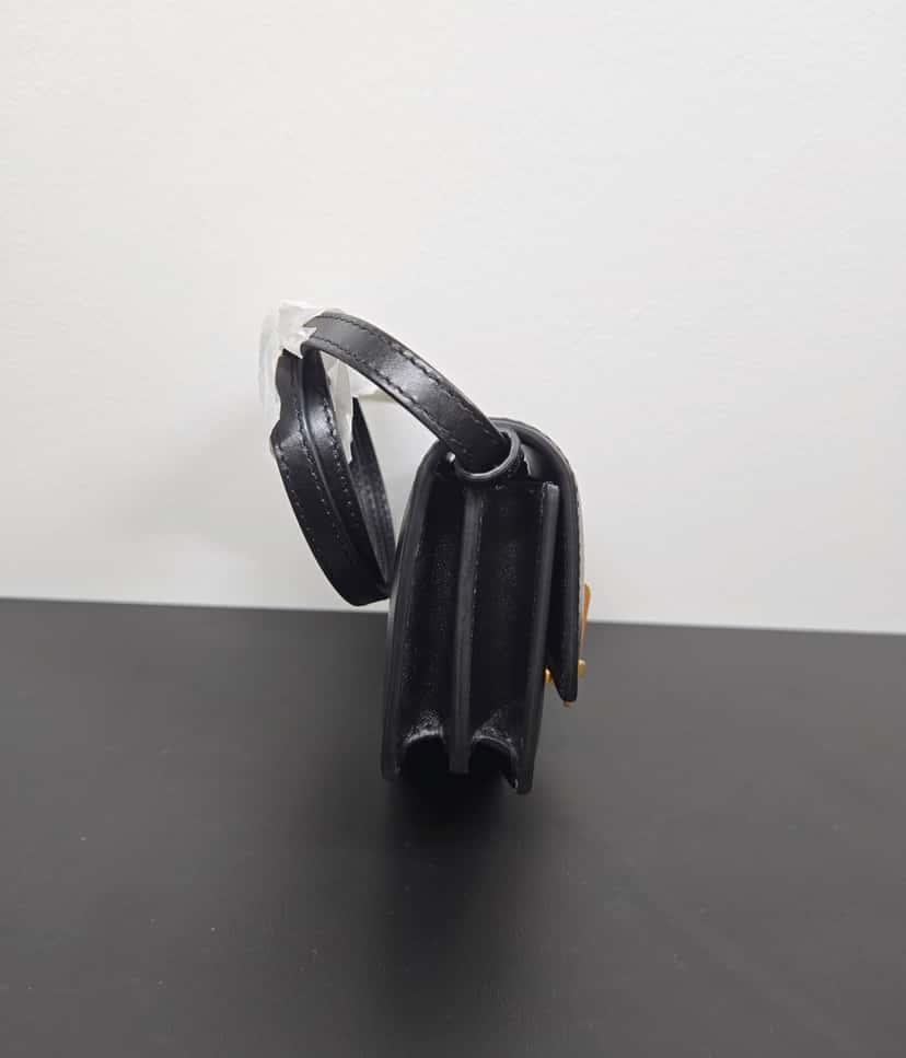 Alaïa Le Papa Mini leather shoulder bag Black Leather Never worn, with tag - Inside View