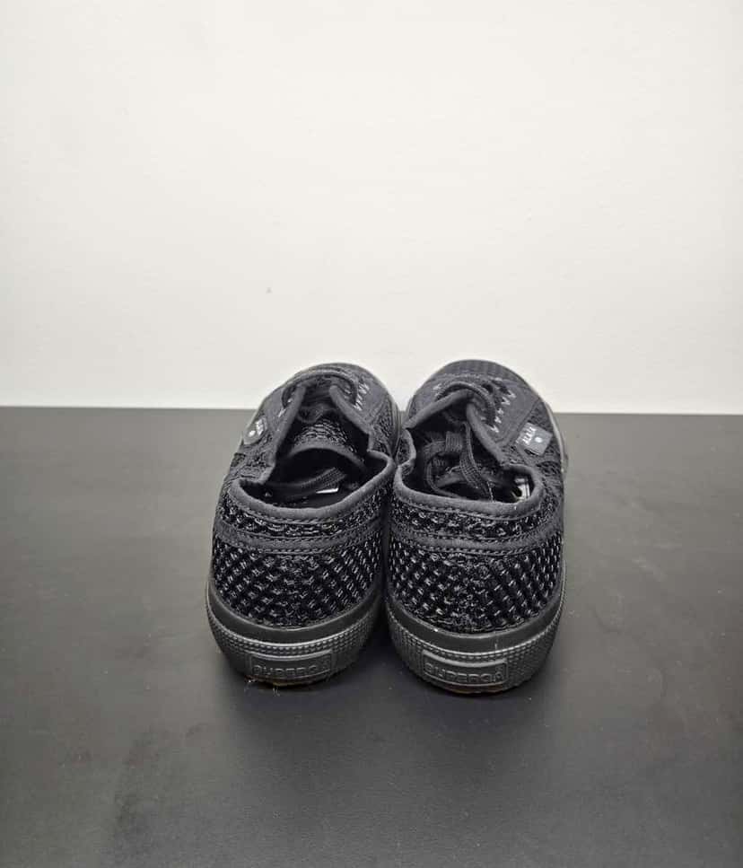 Alaïa Sneakers collaboration with Superga Black Cotton Never worn - Model View