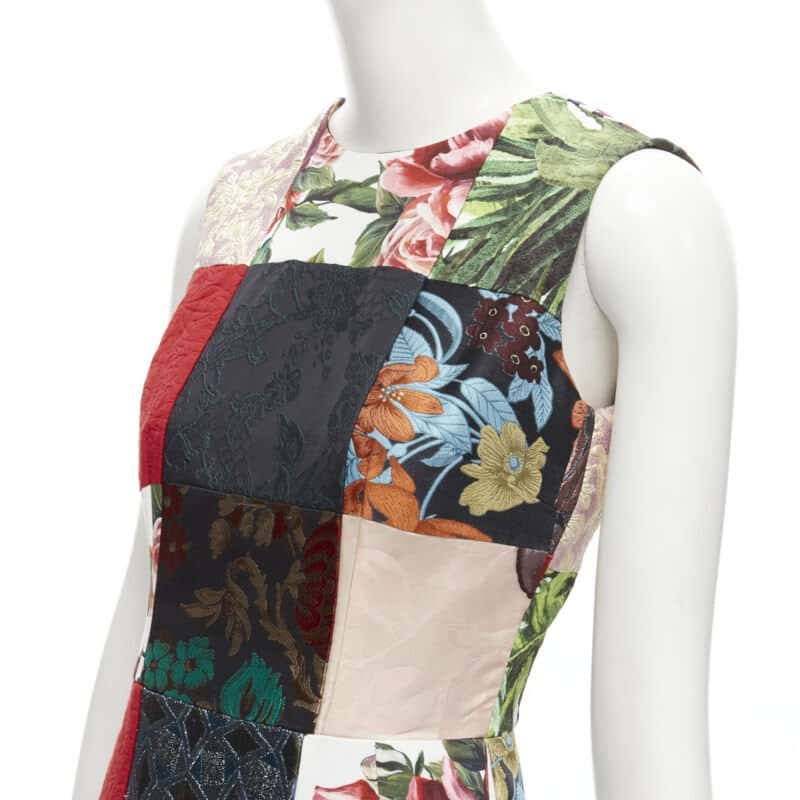 Dolce & Gabbana Patchwork Midi MultiColor Never worn - Back View