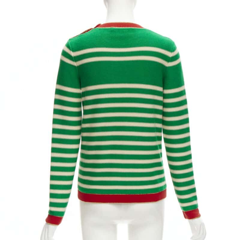 Gucci Sailor Intarsia Green Cotton Never worn - Box View
