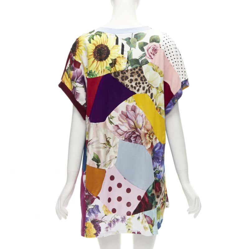 Dolce & Gabbana Sicilian Patchwork Dress MultiColor Cotton Never worn - Box View