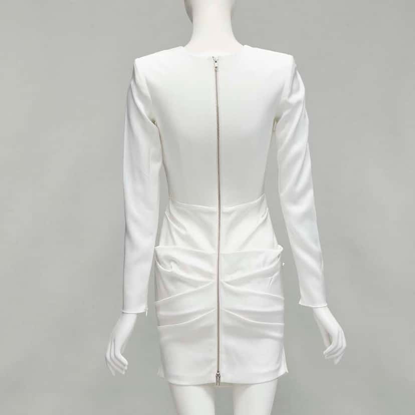 Alex Perry White Satin Cocktail Dress White Never worn - Box View