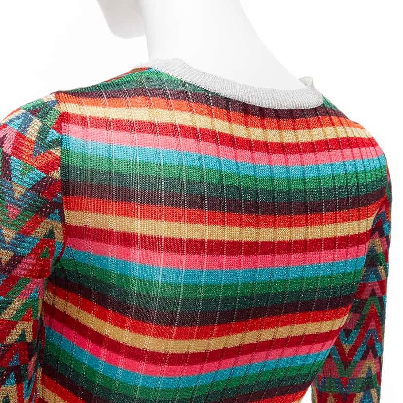 Valentino Garavani Colorful Lurex Sweater MultiColor Viscose Never worn - Back View