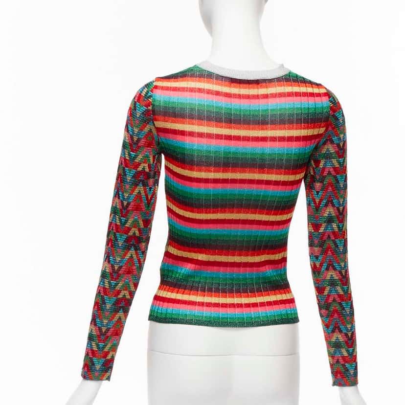Valentino Garavani Colorful Lurex Sweater MultiColor Viscose Never worn - Box View