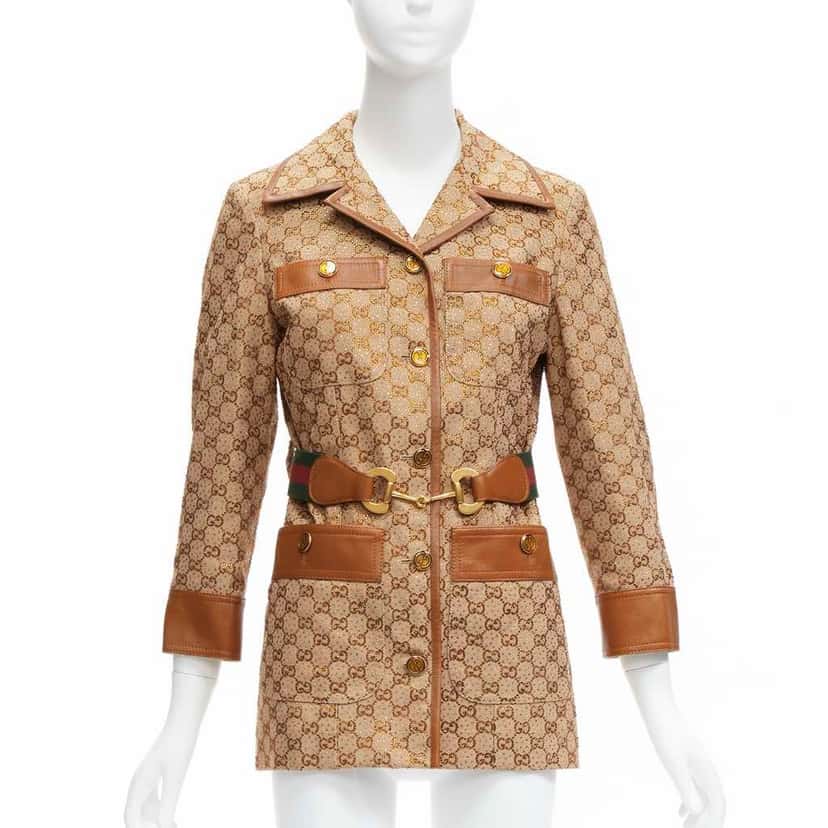 Gucci Aria Brown Cotton Very good condition - Front View