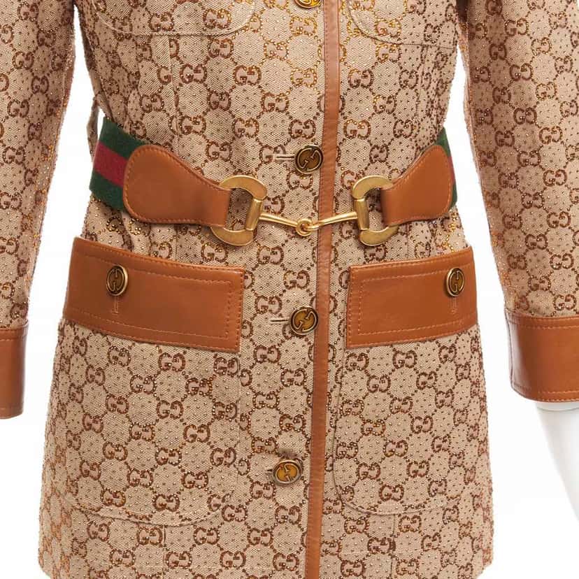 Gucci Aria Brown Cotton Very good condition - Back View