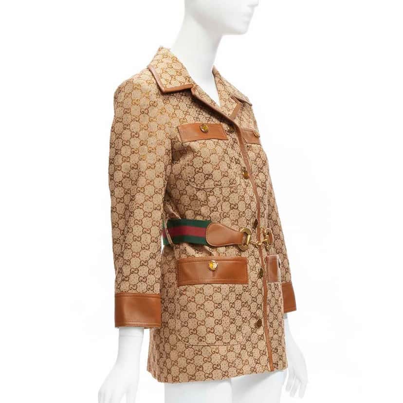 Gucci Aria Brown Cotton Very good condition - Model View