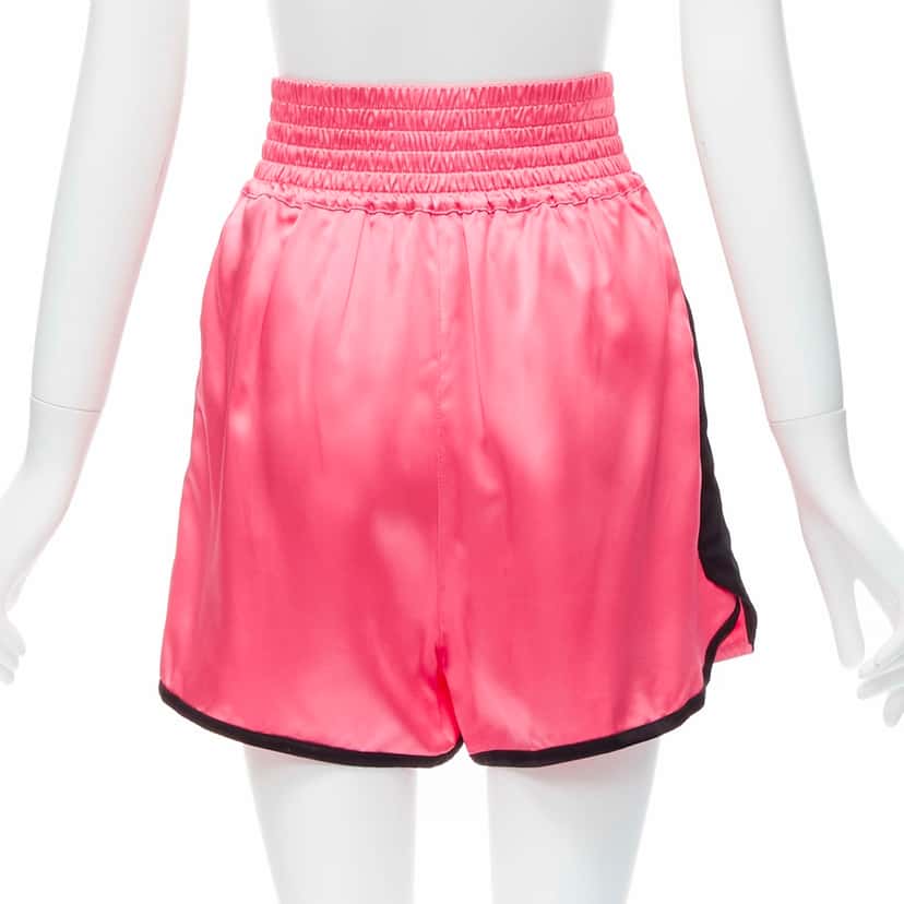 Christian Dior Boxing Satin Shorts Pink Viscose Never worn - Box View