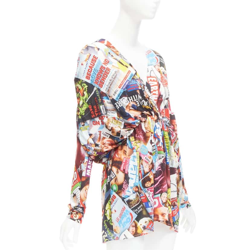 Balenciaga Cover Girl Dress MultiColor Viscose Never worn - Inside View