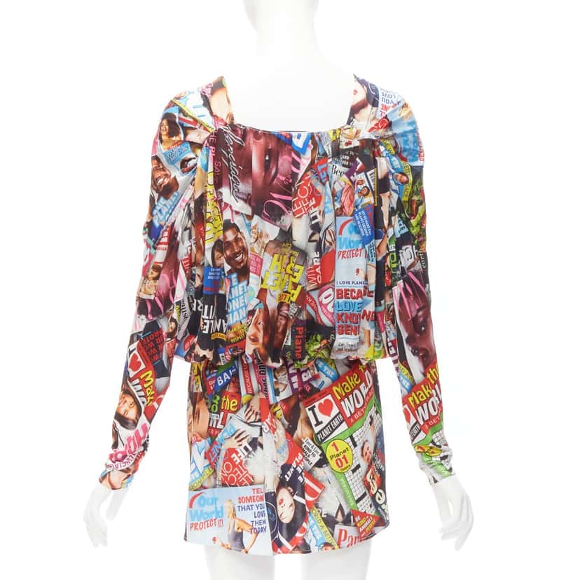 Balenciaga Cover Girl Dress MultiColor Viscose Never worn - Box View