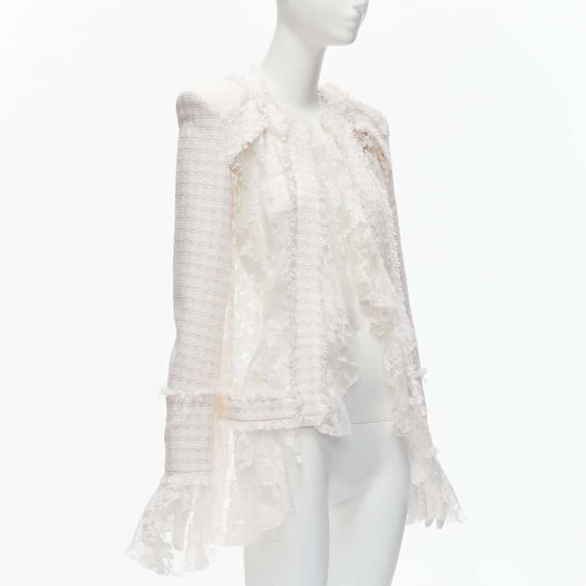 Balmain Spencer White Polyester Never worn - Inside View