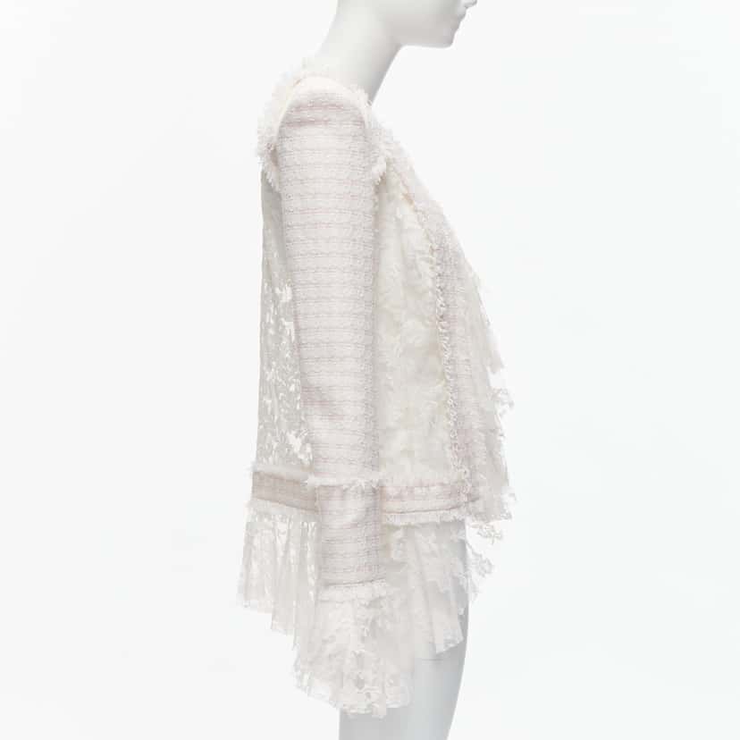 Balmain Spencer White Polyester Never worn - Model View