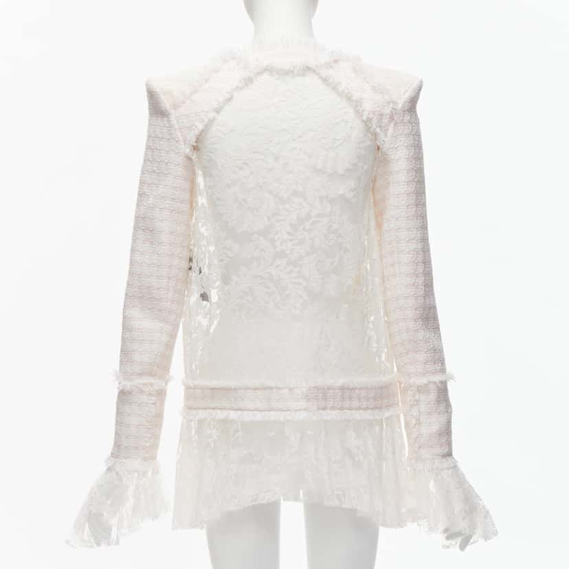 Balmain Spencer White Polyester Never worn - Box View
