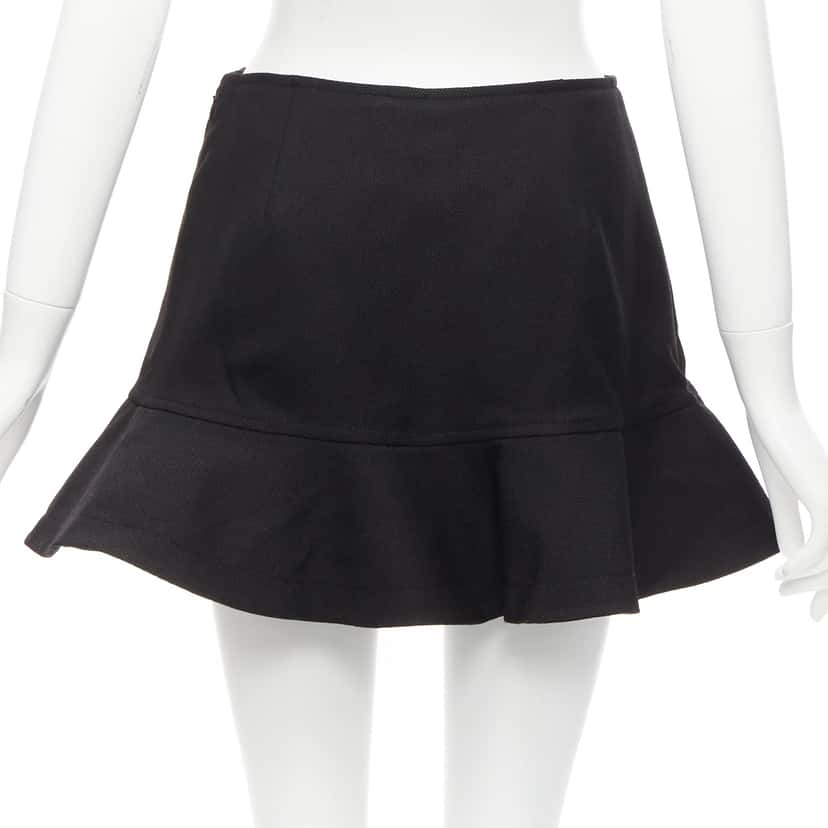 Valentino Garavani Bead Heart Shorts Black Wool Never worn - Box View