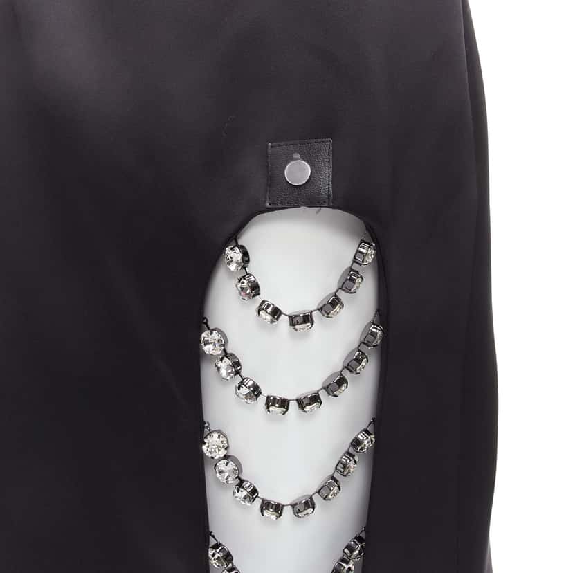 Christopher Kane Chain Slit Skirt Black Polyester Never worn - Back View