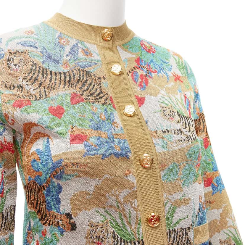 Gucci Oriental Tiger Cardigan Other Viscose Never worn - Back View