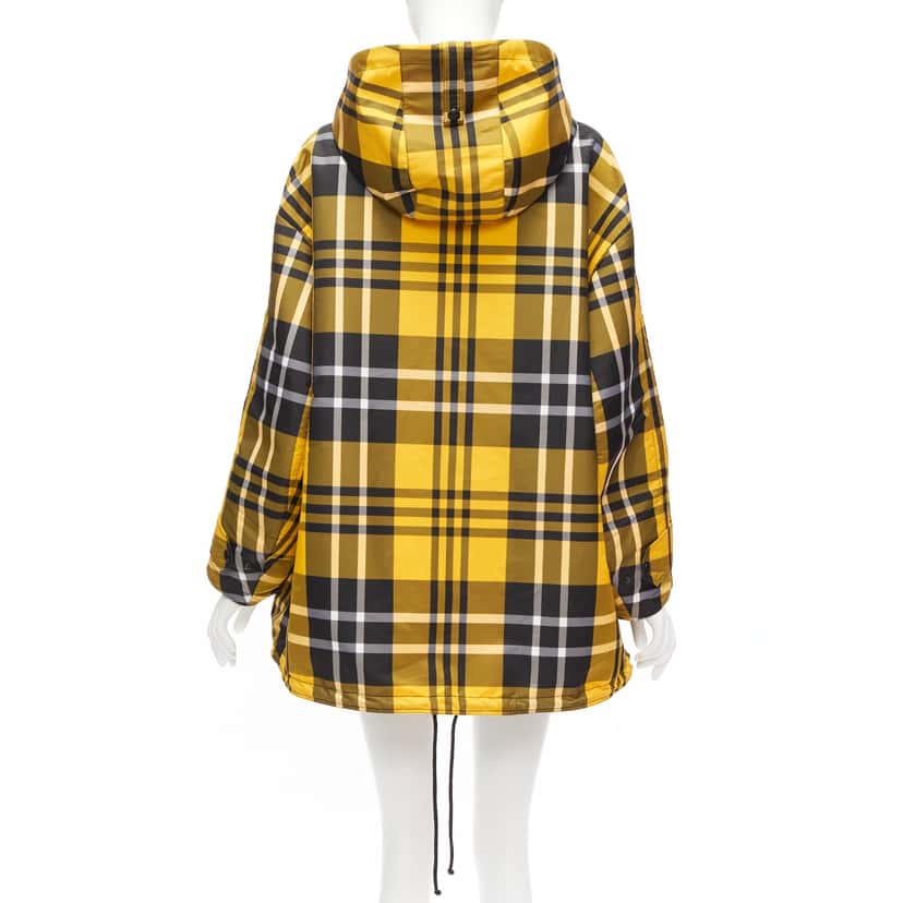 Christian Dior Tartan Nylon Popover Yellow Polyester Never worn - Box View