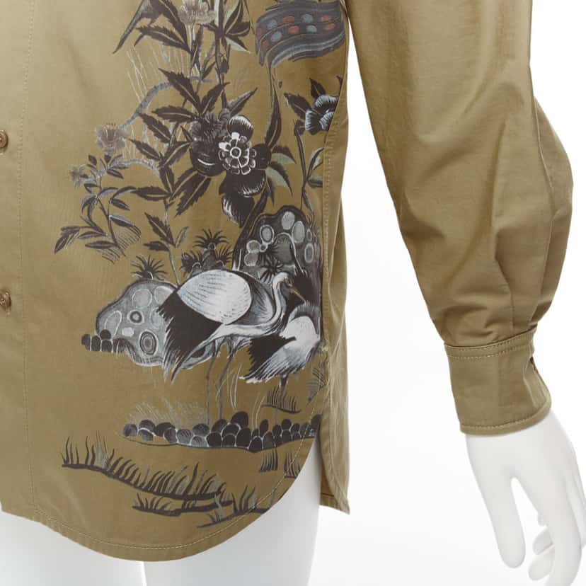 Dior Jardin Dhiver Dress Khaki Cotton Very good condition - Back View