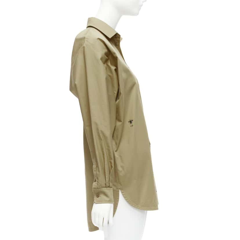 Dior Jardin Dhiver Dress Khaki Cotton Very good condition - Model View