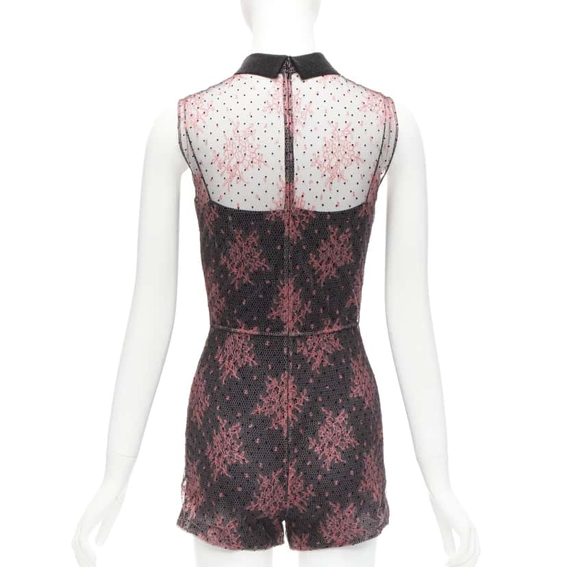 Dior Pink Lace Playsuit Pink Polyester Never worn - Box View