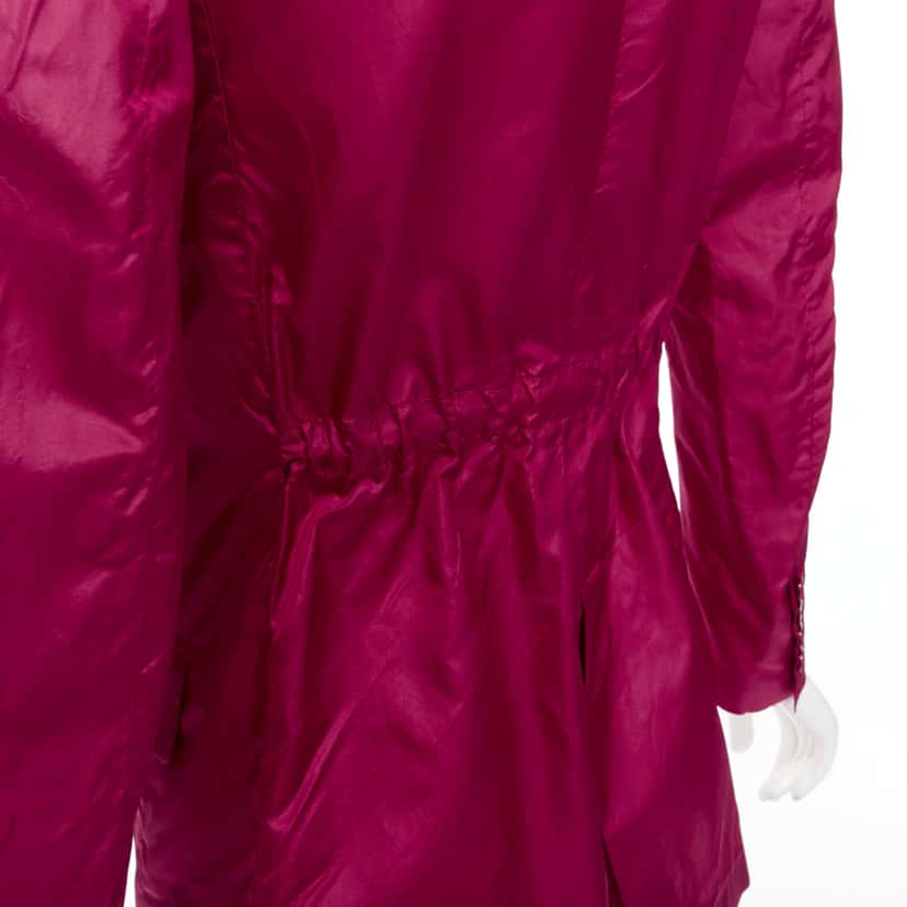 Valentino Garavani Pink Silk Cinched Blazer Purple Silk Very good condition - Back View