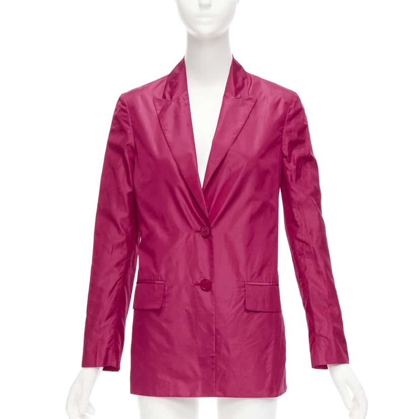 Valentino Garavani Pink Silk Cinched Blazer Purple Silk Very good condition - Inside View