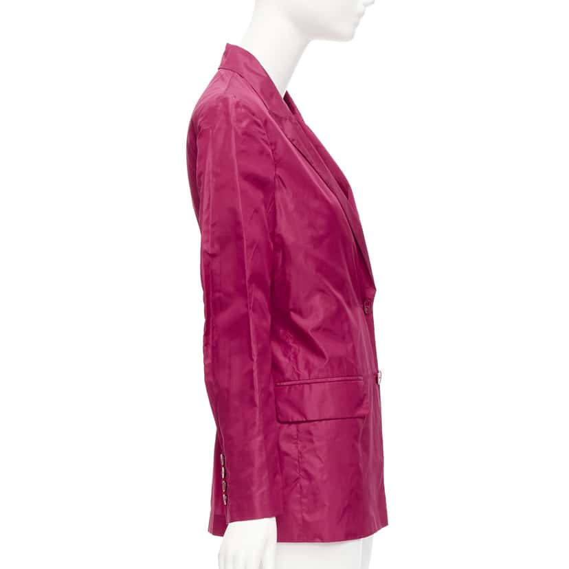 Valentino Garavani Pink Silk Cinched Blazer Purple Silk Very good condition - Box View