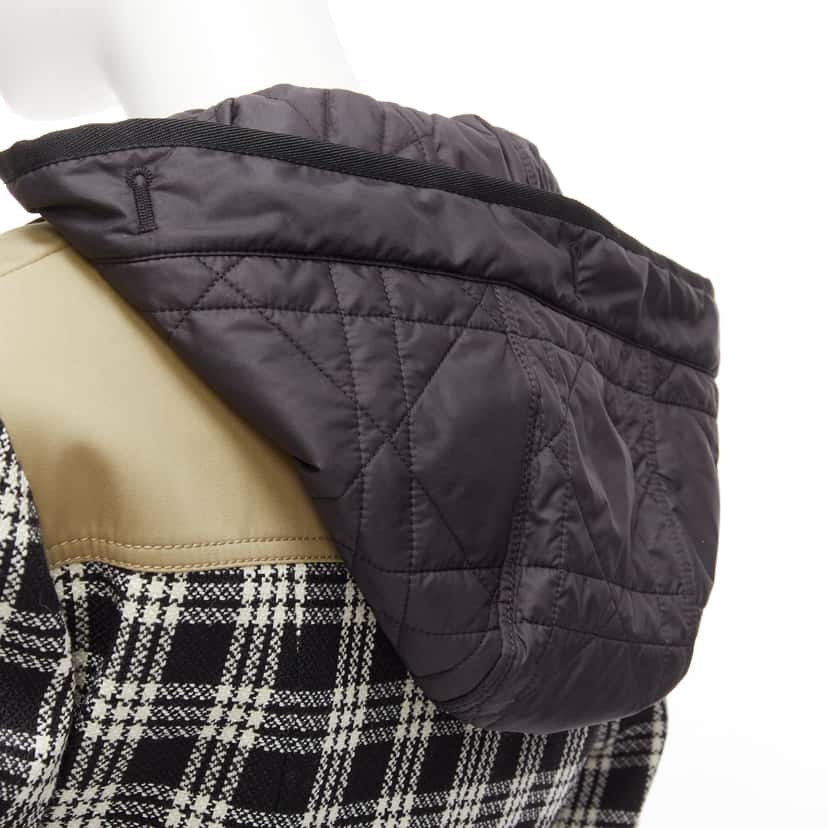 Dior Black White Wool Jacket Black Wool Never worn - Back View