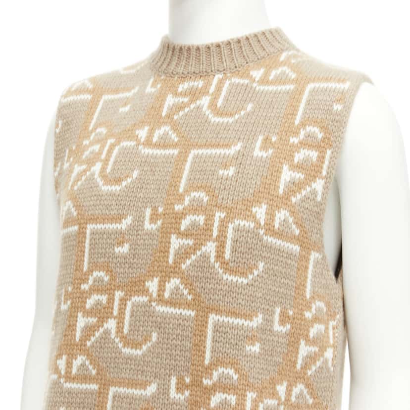 Dior Cactus Jack Beige Cashmere Never worn - Back View