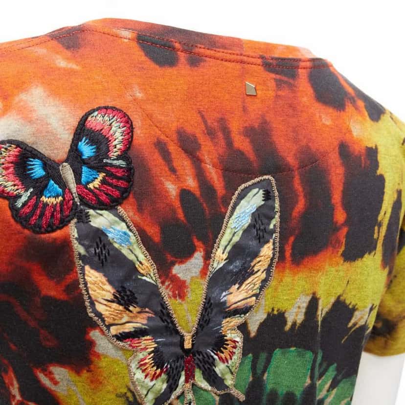 Valentino Garavani Tie Dye Butterfly Shirt MultiColor Cotton Never worn - Back View
