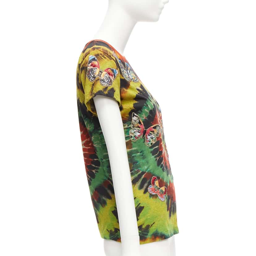 Valentino Garavani Tie Dye Butterfly Shirt MultiColor Cotton Never worn - Model View