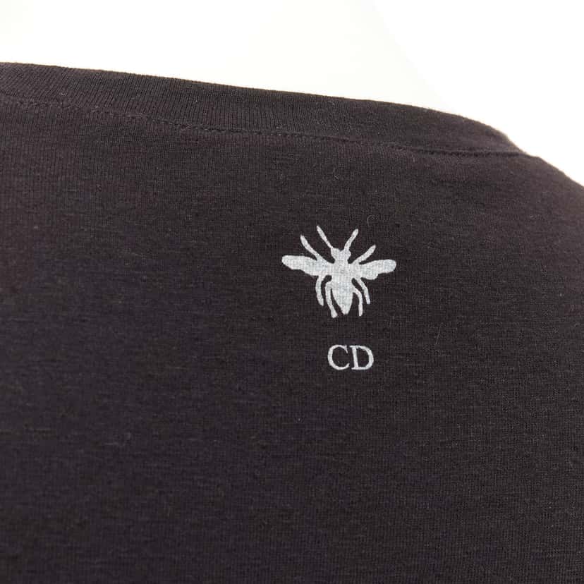 Dior Distressed J’adior Shirt Black Cotton Very good condition - Back View