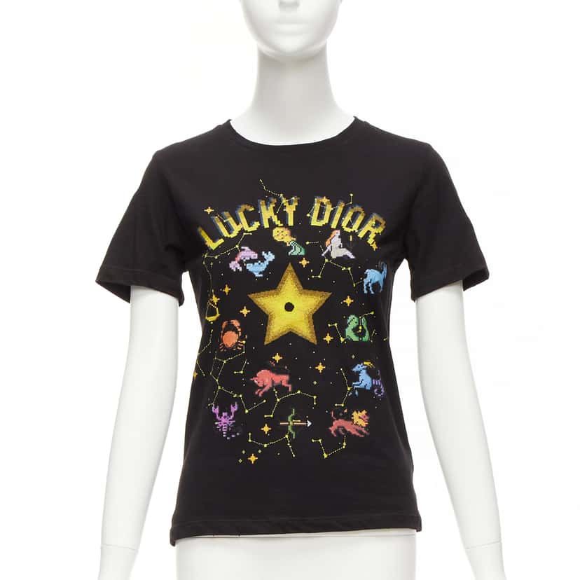 Dior Astrology Logo Shirt Black Cotton Never worn - Front View