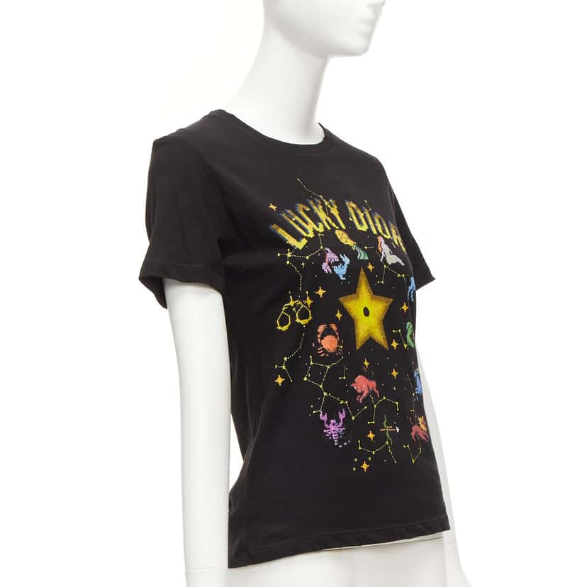 Dior Astrology Logo Shirt Black Cotton Never worn - Inside View