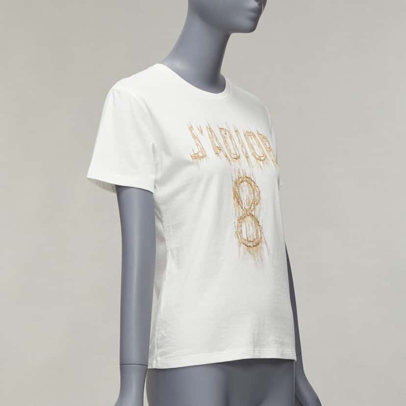 Dior Lurex J’adior Shirt White Cotton Very good condition - Inside View