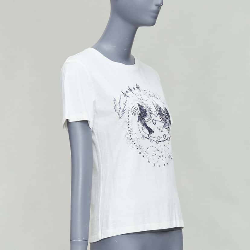Dior Bird Astrology Tee Beige Cotton Good condition - Inside View