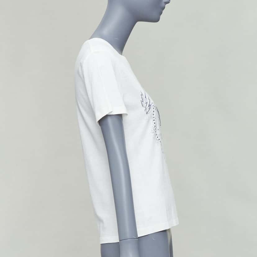 Dior Bird Astrology Tee Beige Cotton Good condition - Model View