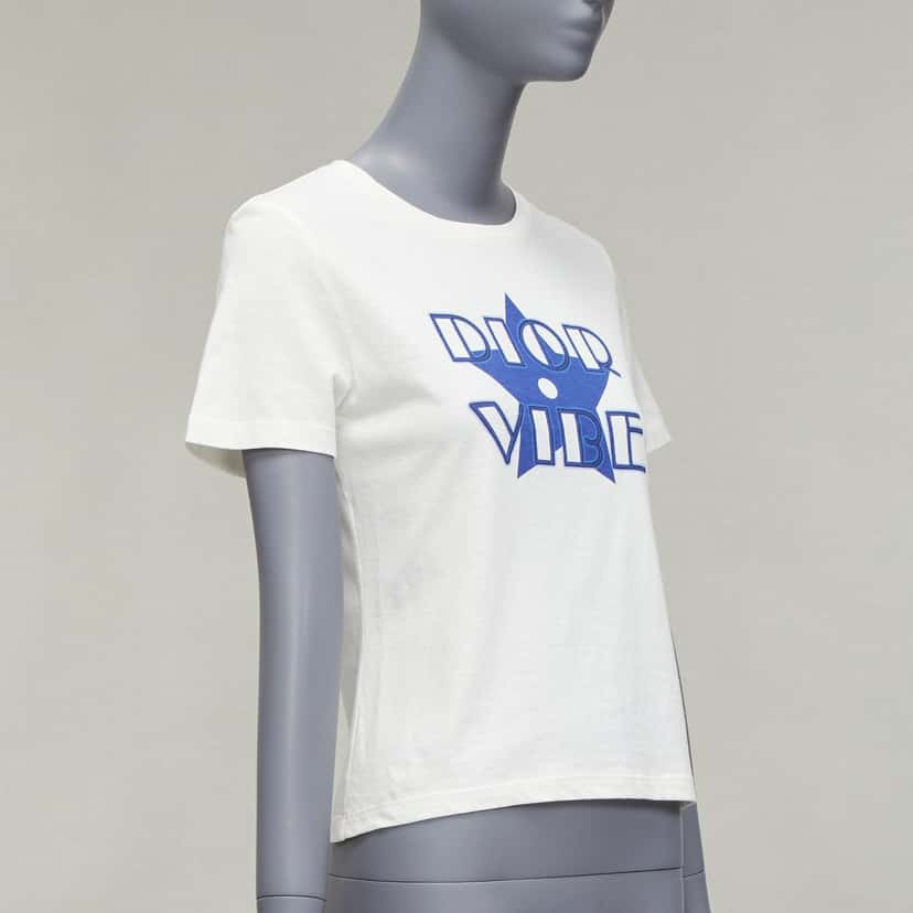 Dior Vibe Star Tee White Cotton Very good condition - Inside View