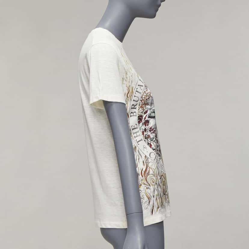 Dior Brutal Journey Tee Beige Cotton Never worn - Model View