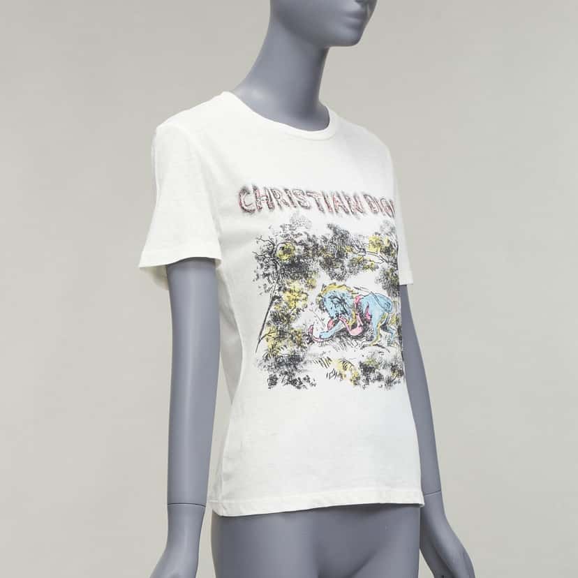 Dior Toile De Jouy Tee Beige Cotton Very good condition - Inside View
