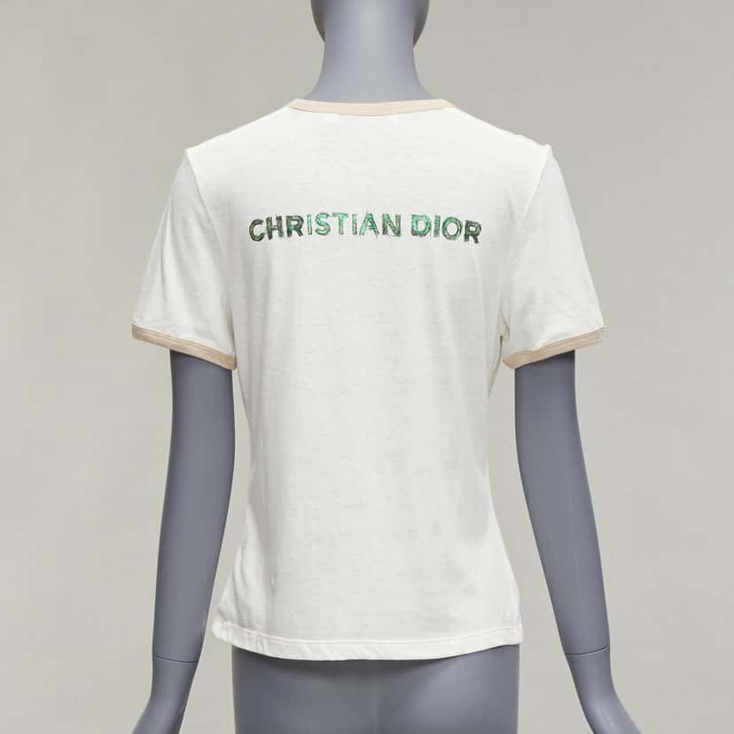 Dior Dragon Ringer Shirt Beige Cotton Very good condition - Box View